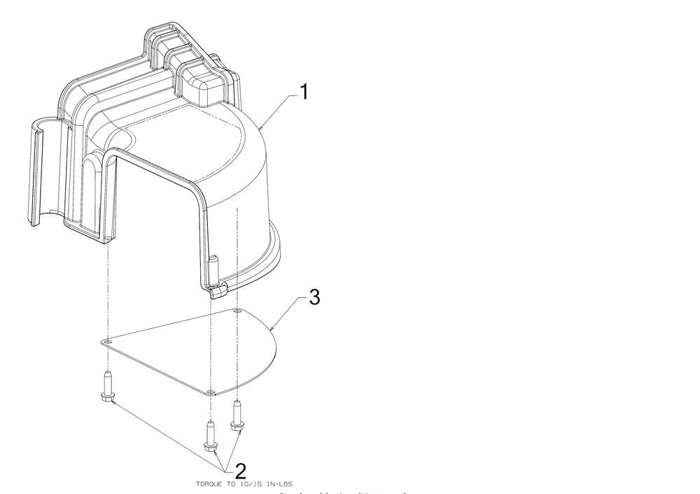 Discharge Chute Diagram and Parts List for JS1150 (24A67M4710)(2018) Cub Cadet Leaf Blower / Vacuum